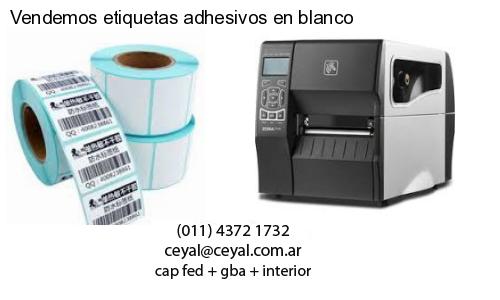 Vendemos etiquetas adhesivos en blanco