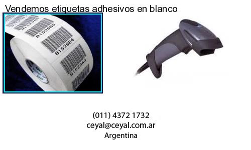 Vendemos etiquetas adhesivos en blanco