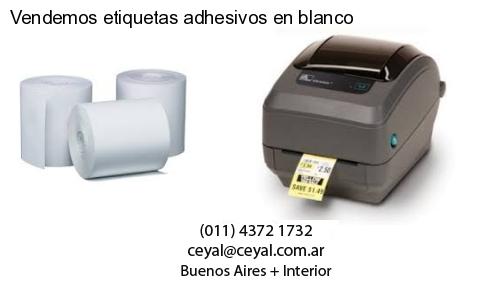 Vendemos etiquetas adhesivos en blanco