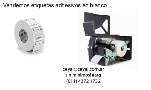 Vendemos etiquetas adhesivos en blanco