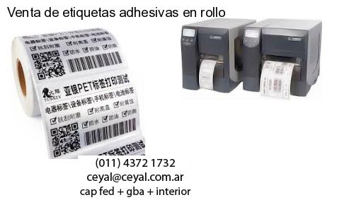 Venta de etiquetas adhesivas en rollo