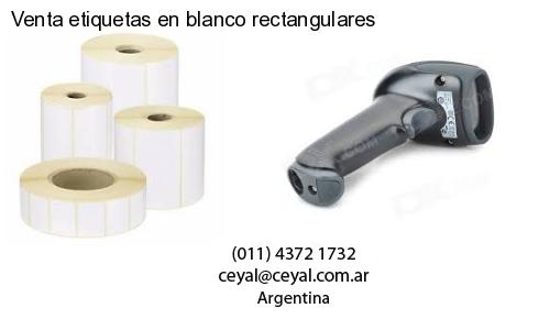 Venta etiquetas en blanco rectangulares