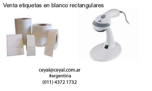 Venta etiquetas en blanco rectangulares