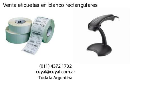 Venta etiquetas en blanco rectangulares