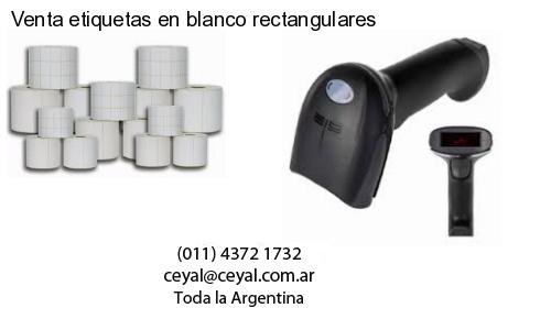 Venta etiquetas en blanco rectangulares