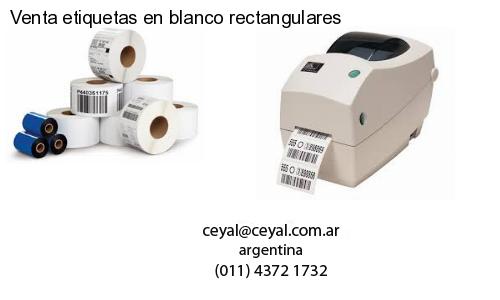 Venta etiquetas en blanco rectangulares