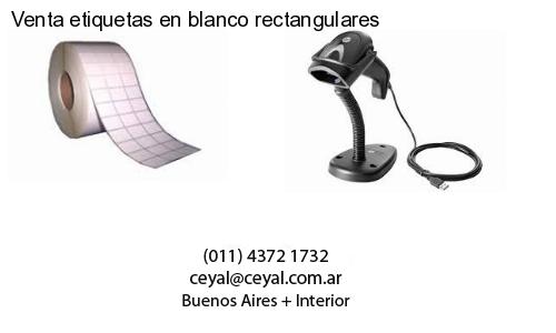 Venta etiquetas en blanco rectangulares