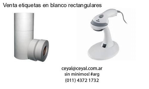Venta etiquetas en blanco rectangulares