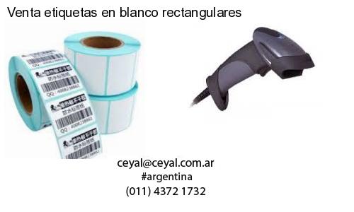 Venta etiquetas en blanco rectangulares