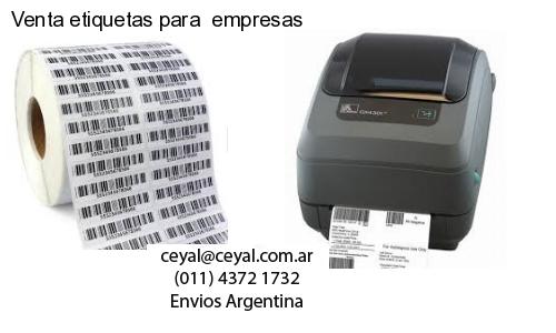 Venta etiquetas para  empresas