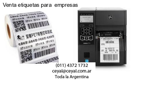 Venta etiquetas para  empresas