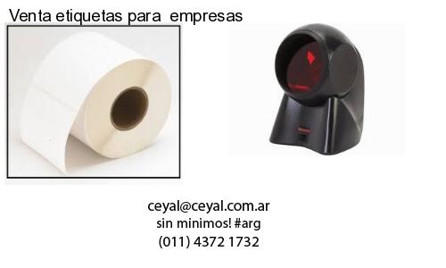 Venta etiquetas para  empresas