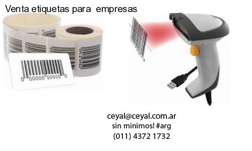 Venta etiquetas para  empresas