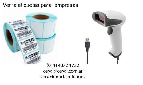 Venta etiquetas para  empresas