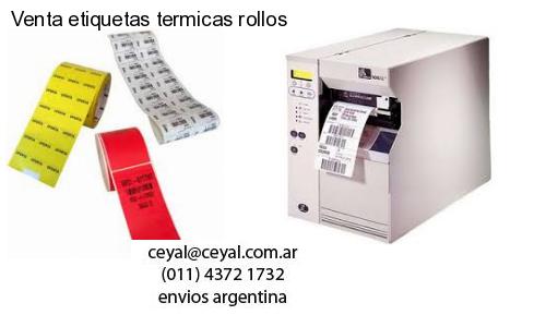Venta etiquetas termicas rollos