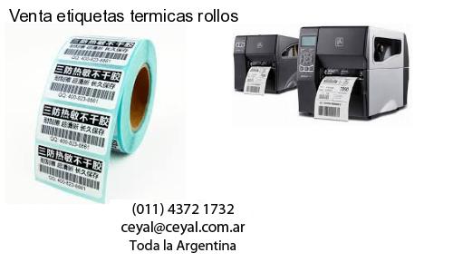 Venta etiquetas termicas rollos