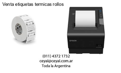 Venta etiquetas termicas rollos