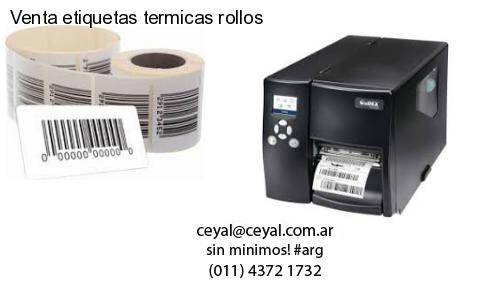 Venta etiquetas termicas rollos