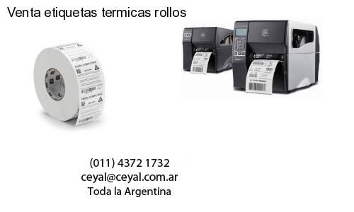 Venta etiquetas termicas rollos