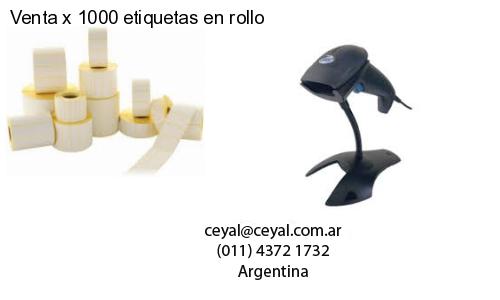 Venta x 1000 etiquetas en rollo