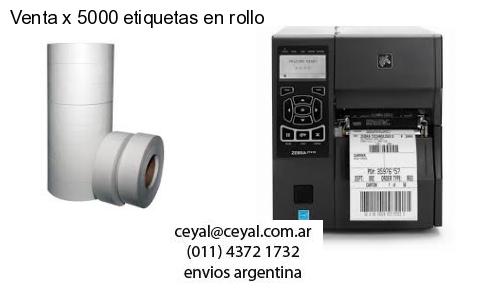 Venta x 5000 etiquetas en rollo