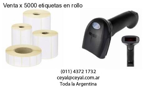 Venta x 5000 etiquetas en rollo