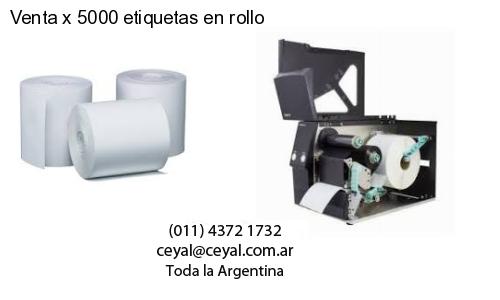 Venta x 5000 etiquetas en rollo
