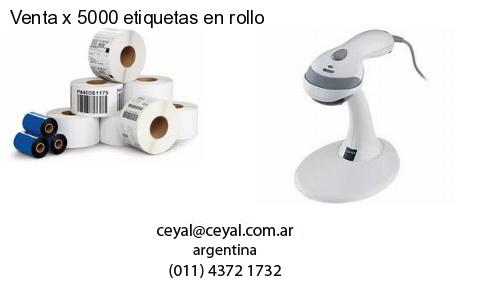 Venta x 5000 etiquetas en rollo