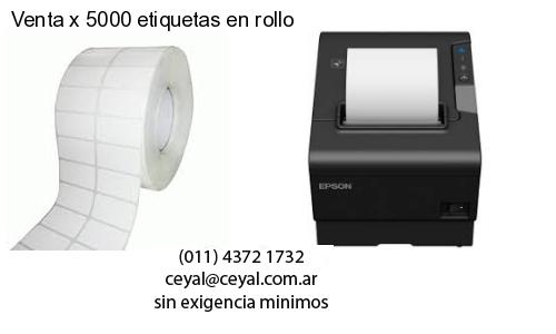 Venta x 5000 etiquetas en rollo