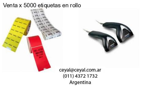 Venta x 5000 etiquetas en rollo