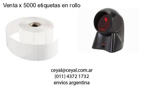 Venta x 5000 etiquetas en rollo