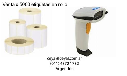 Venta x 5000 etiquetas en rollo
