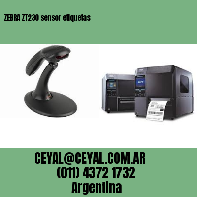 ZEBRA ZT230 sensor etiquetas