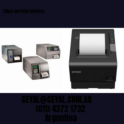Zebra servicio termica