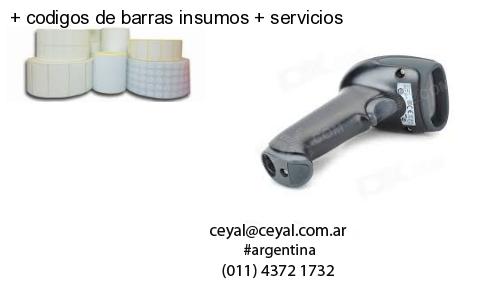   codigos de barras insumos   servicios