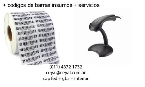   codigos de barras insumos   servicios