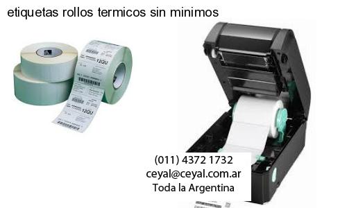 etiquetas rollos termicos sin minimos