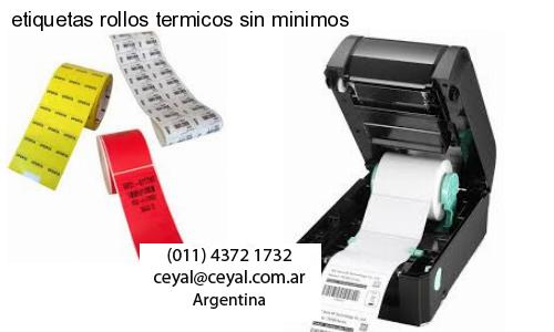 etiquetas rollos termicos sin minimos