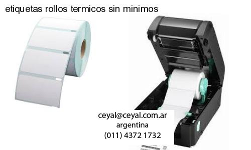 etiquetas rollos termicos sin minimos