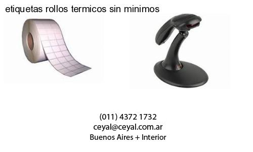 etiquetas rollos termicos sin minimos