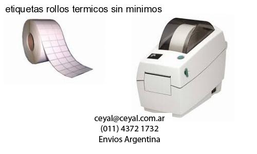 etiquetas rollos termicos sin minimos