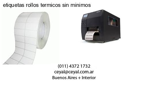 etiquetas rollos termicos sin minimos