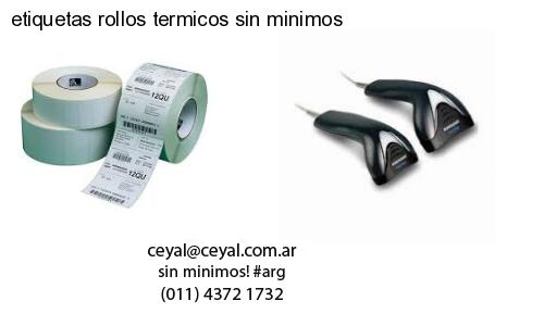 etiquetas rollos termicos sin minimos