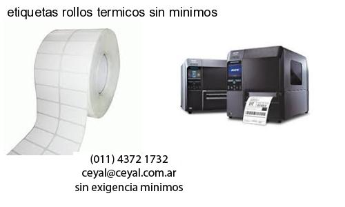 etiquetas rollos termicos sin minimos