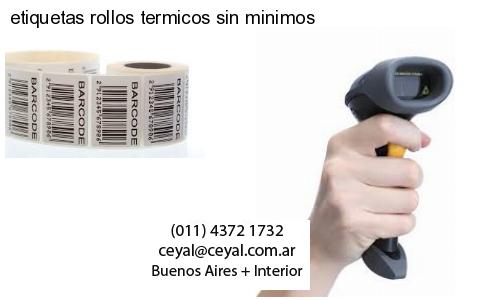 etiquetas rollos termicos sin minimos