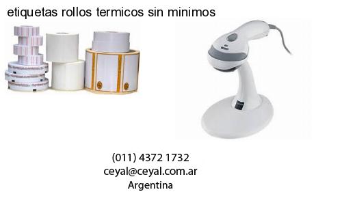etiquetas rollos termicos sin minimos