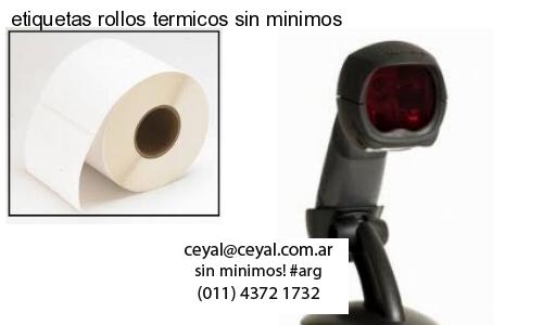 etiquetas rollos termicos sin minimos
