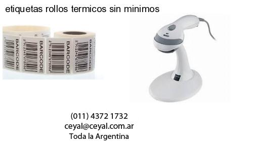 etiquetas rollos termicos sin minimos