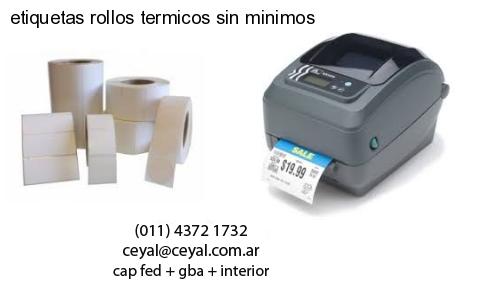 etiquetas rollos termicos sin minimos