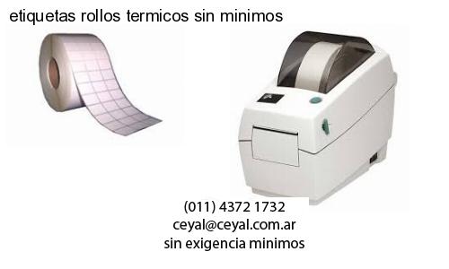 etiquetas rollos termicos sin minimos